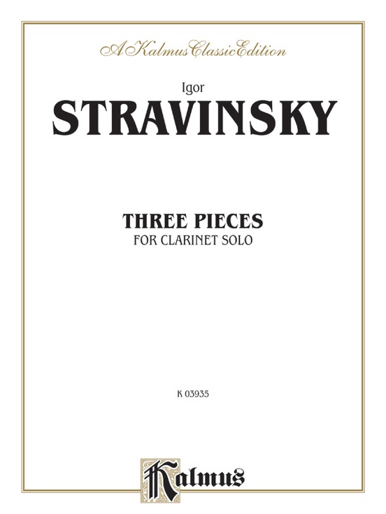 Stravinsky Three Pieces Part(s) Igor Stravinsky Digital
