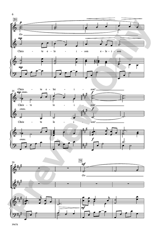Missa Festiva: SSA Choral Octavo: John Leavitt - Digital Sheet Music ...