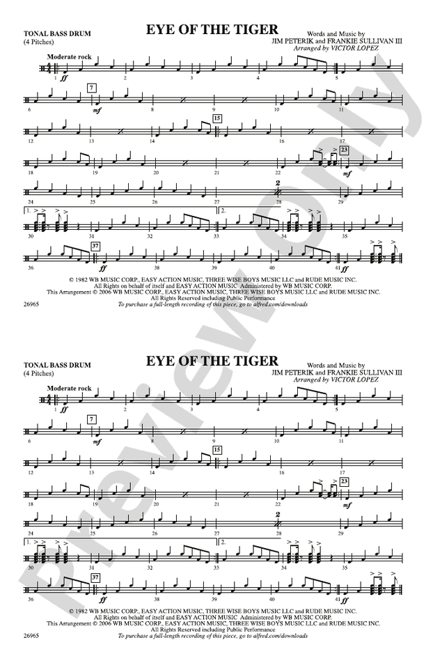 Eye of the Tiger: Tonal Bass Drum