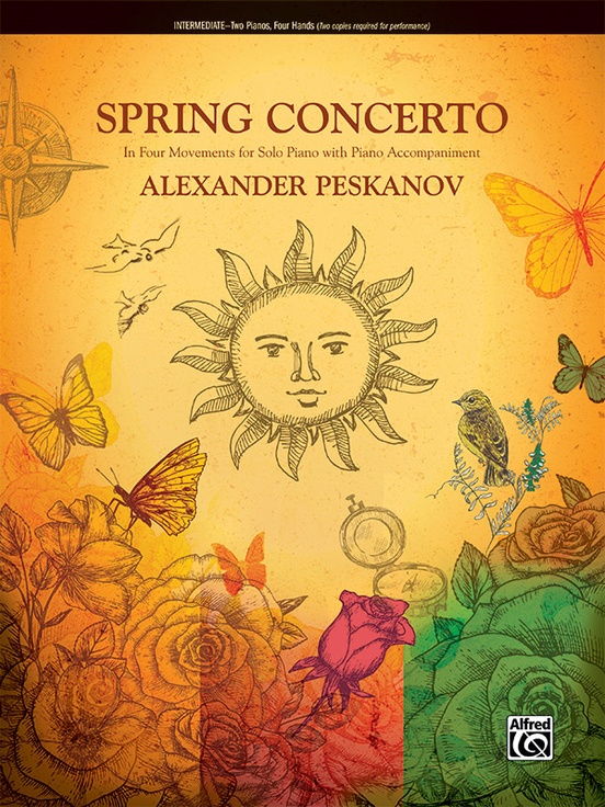 Spring Concerto: In Four Movements for Solo Piano with Piano Accompaniment - Piano Duo (2 Pianos, 4 Hands)