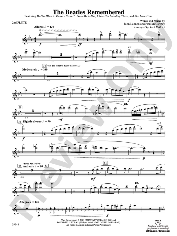 The Beatles Remembered: 2nd Flute