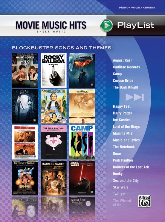 Movie Music Hits Sheet Music Playlist Pianovocalchords Book