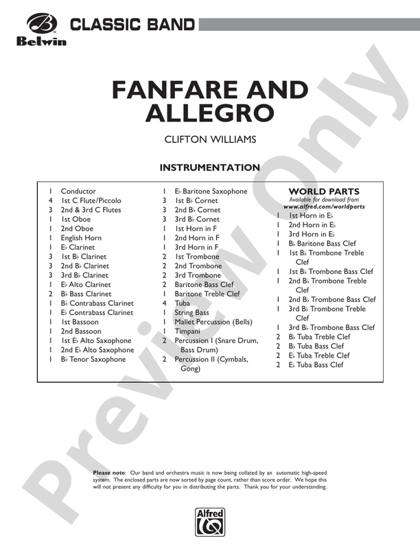 Fanfare and Allegro