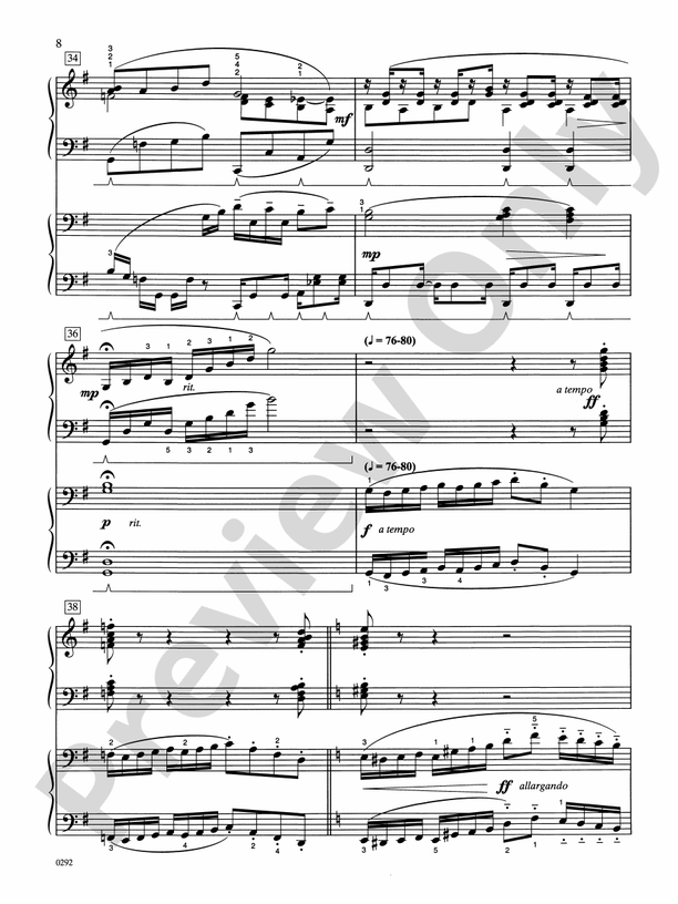 Concerto #1 in A Minor - Piano Duo (2 Pianos, 4 Hands)