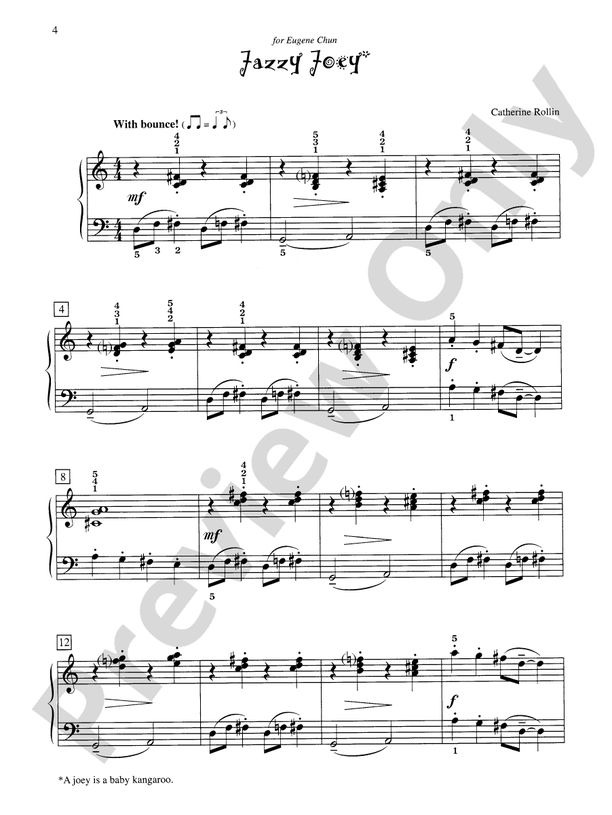 Jazzy Joey - Piano Solo