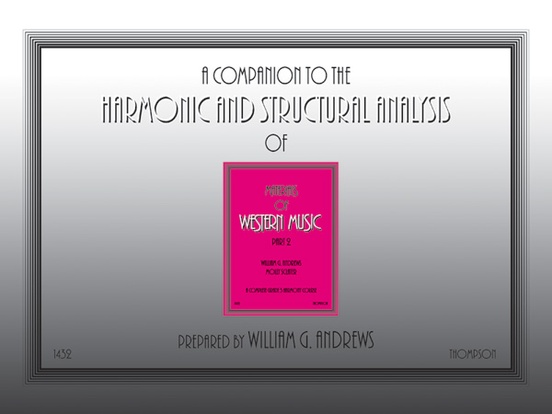 Companion to the Harmonic and Structural Analysis of the Materials of Western Music, Part 2
