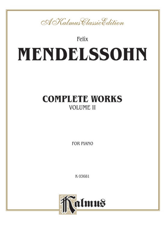 Mendelssohn: Complete Works (Volume II)