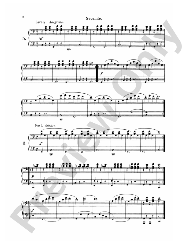 Wohlfahrt: Easy Four Hand Pieces for Children, Op. 87: Piano Duet (1 ...