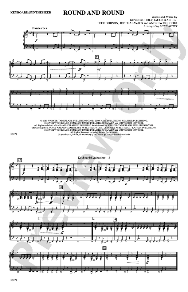 Round and Round: Keyboard/Synthesizer: Keyboard/Synthesizer Part ...