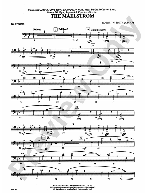 The Maelstrom Baritone B.C. Baritone B.C. Part Digital Sheet Music Download