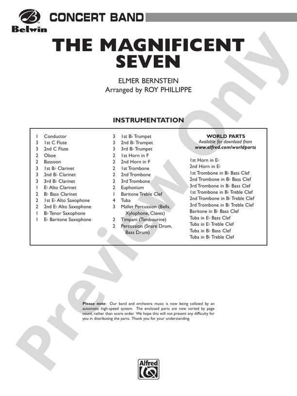 the-magnificent-seven-score-concert-band-score-digital-sheet-music