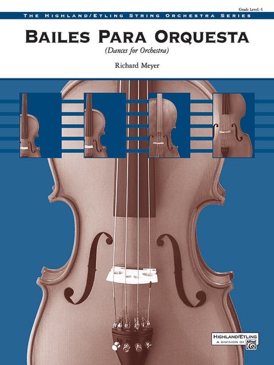 Informar Monopolio Ordenado Bailes para Orquesta (For Two Solo Violins and String Orchestra): String  Orchestra Conductor Score & Parts: Richard Meyer | Alfred Music