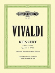 Concerto in D minor Op. 3 No. 11 (RV 565) (Edition for 2 Violins and Piano)