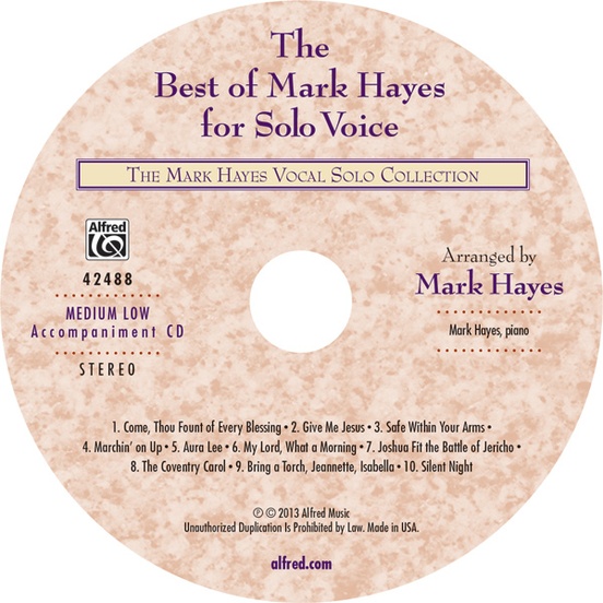 The Best of Mark Hayes for Solo Voice