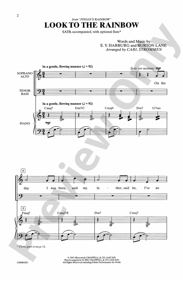Look to the Rainbow (from Finian's Rainbow)