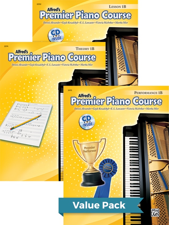 Premier Piano Course, Lesson, Theory & Performance 1B 2012 (Value Pack)