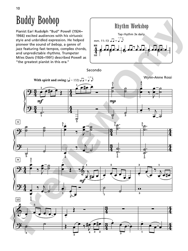 Buddy Boobop - Piano Duet (1 Piano, 4 Hands)