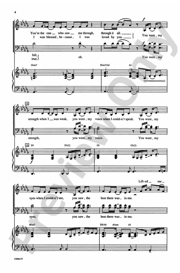 Because You Loved Me (Theme from Up Close & Personal)