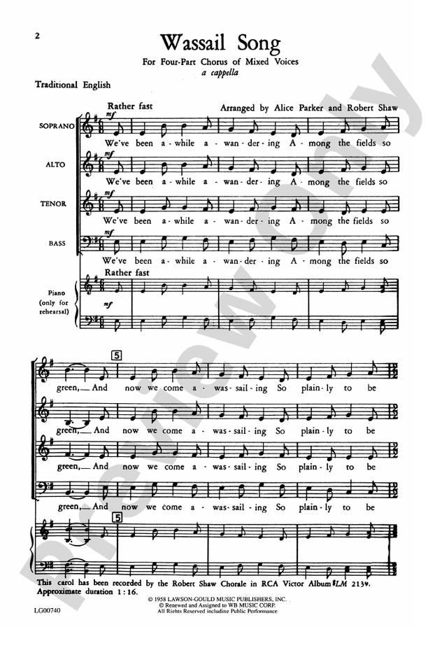 Wassail Song