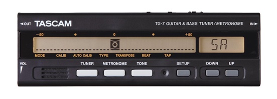 Tascam TG-7 Guitar/Bass Guitar Tuner/Metronome