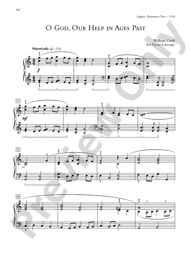 O God, Our Help in Ages Past - Piano Solo