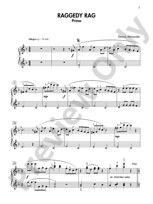 Just for Two, Book 3 - Piano Duet (1 Piano, 4 Hands)