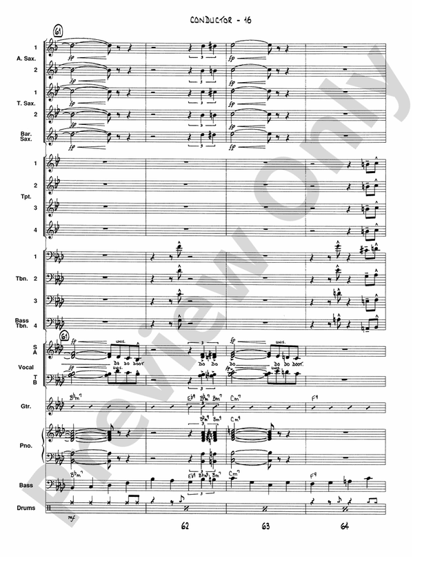 Satin Doll: Vocal Solo with Jazz Ensemble Conductor Score & Parts