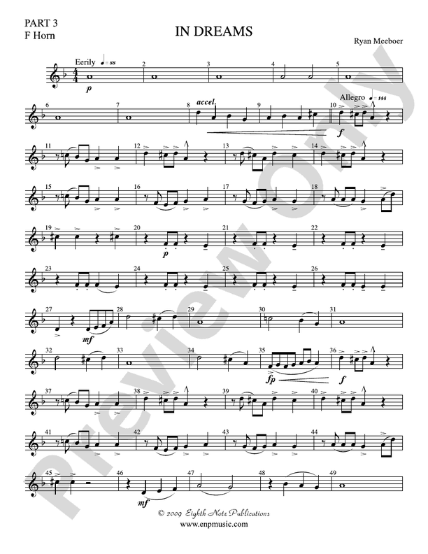 In Dreams: Part 3 F Horn