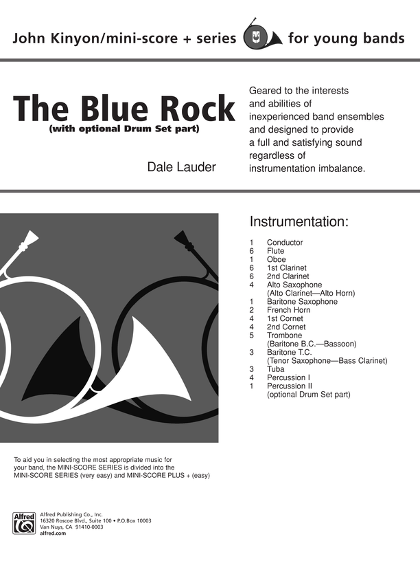 The Blue Rock (med valfritt trumsetThe Blue Rock (med valfritt trumset  