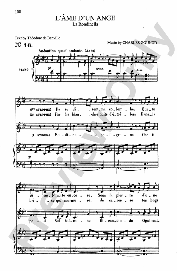 Gounod: Songs, Volume I, Medium Voice (French)