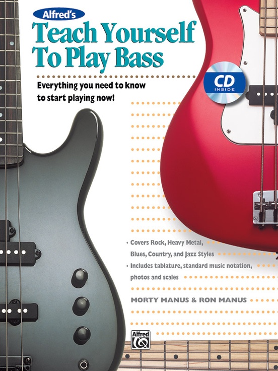 Alfred S Teach Yourself To Play Bass Bass Guitar Book Amp Cd