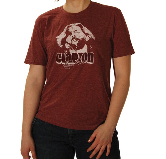 Eric Clapton: Melodic Red T-Shirt (Extra Large)