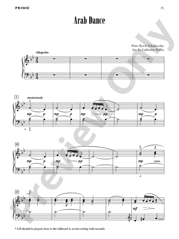 Arab Dance - Piano Duet (1 Piano, 4 Hands)
