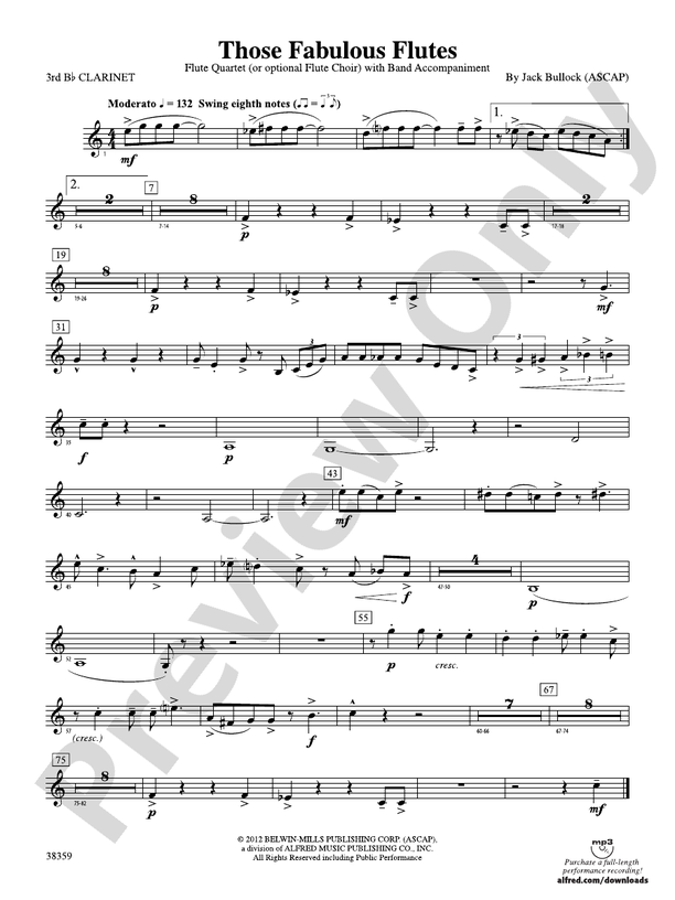 Those Fabulous Flutes 3rd Bflat 3rd Bflat Part