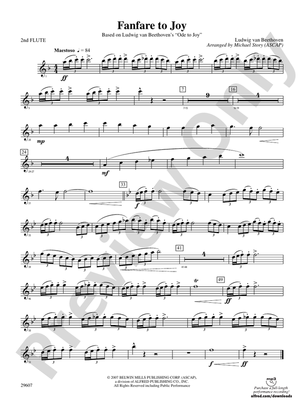 Fanfare to Joy: 2nd Percussion: 2nd Percussion Part - Digital Sheet Music  Download