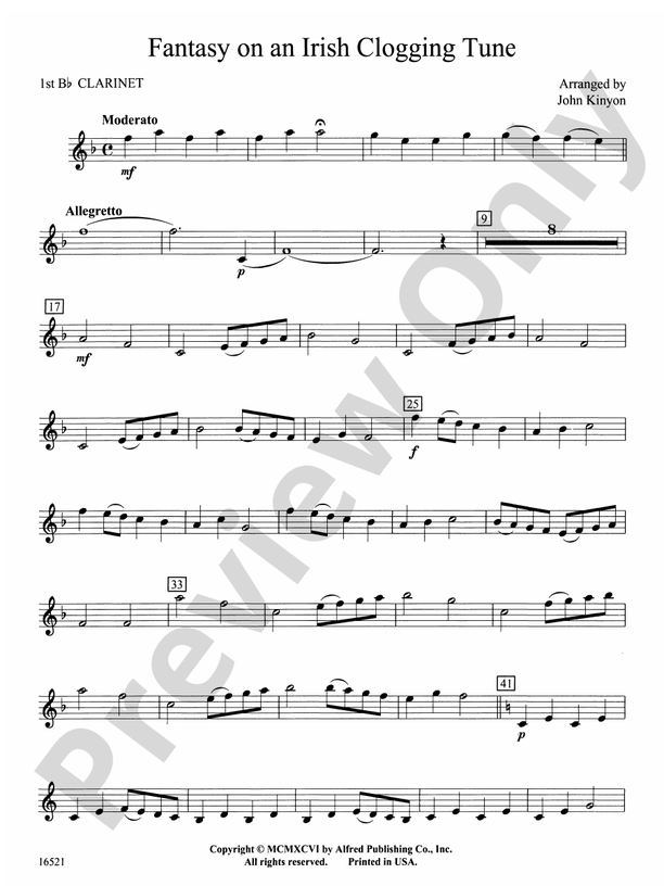 Fantasy on an Irish Clogging Tune 1st Bflat 1st Bflat