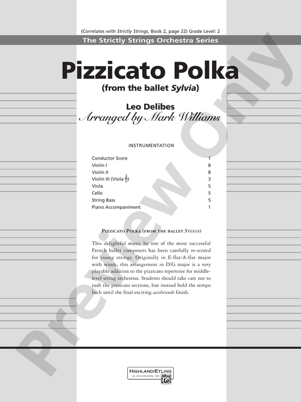Pizzicato Polka (from the ballet Sylvia)