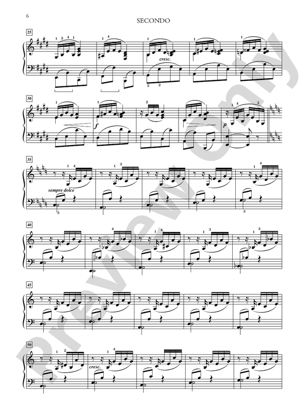Fauré: Dolly Suite, Opus 56 - Piano Duet (1 Piano, 4 Hands)