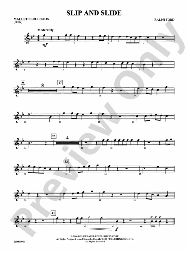 Slip and Slide Mallets Mallets Part Digital Sheet Music Download