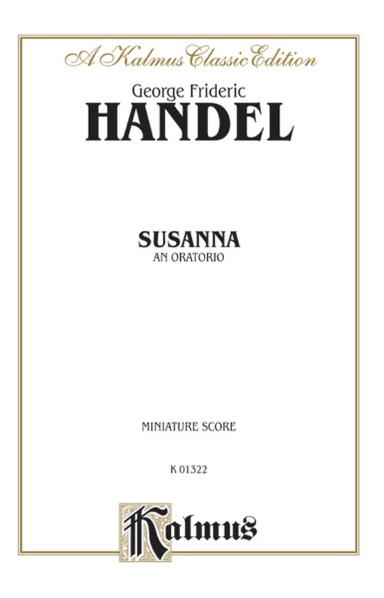 Susanna, An Oratorio
