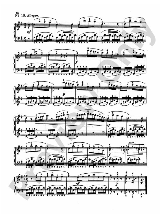 Loeschorn: Studies, Op. 65: No. 16 Part - Digital Sheet Music Download