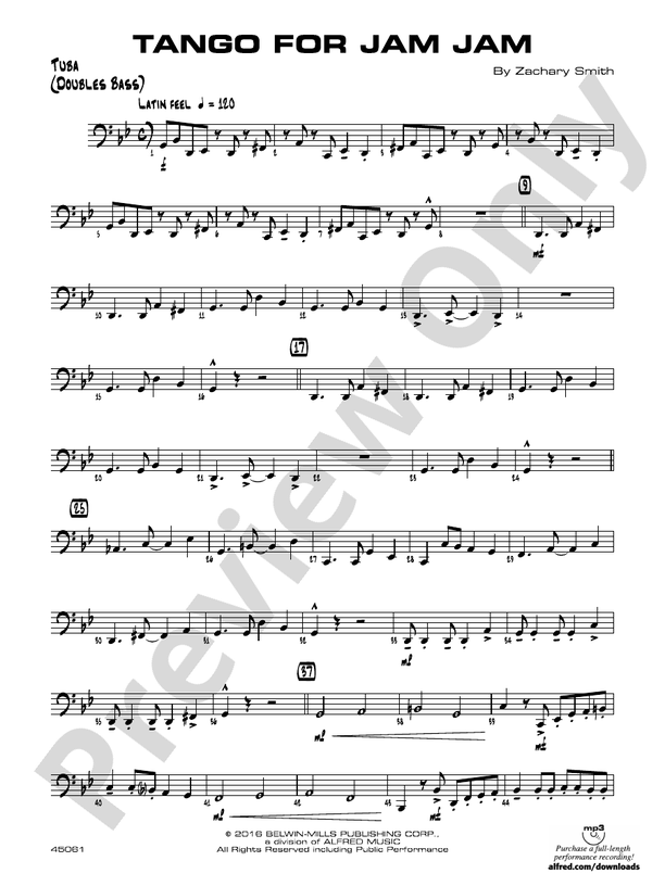 Tango for Jam Jam Tuba Tuba Part Digital Sheet Music Download