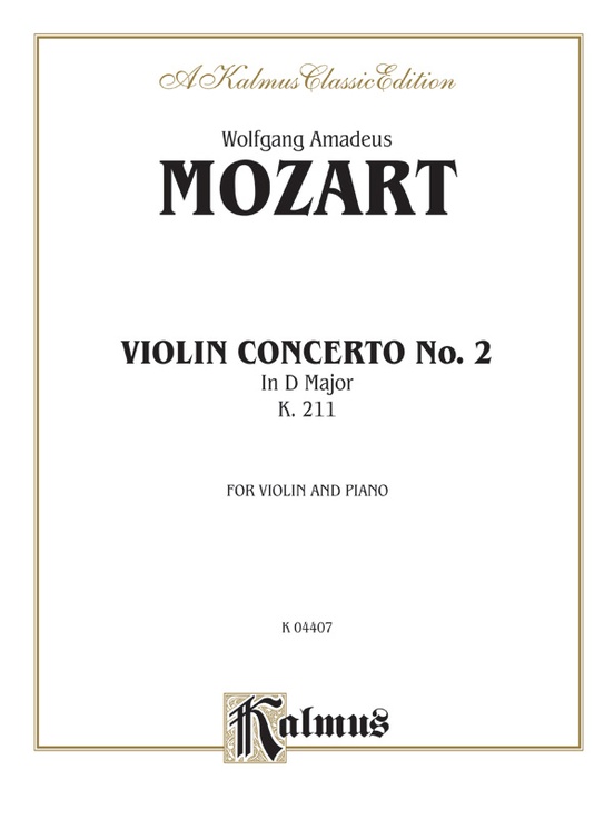 Violin Concerto No. 2, K. 211