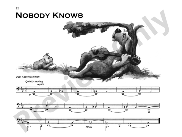 Nobody Knows - Piano Solo (with Optional Duet Accompaniments)