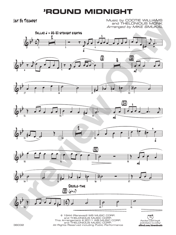 'Round Midnight: 1st B-flat Trumpet