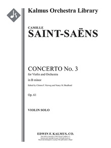 Concerto for Violin No. 3 in B minor, Op. 61
