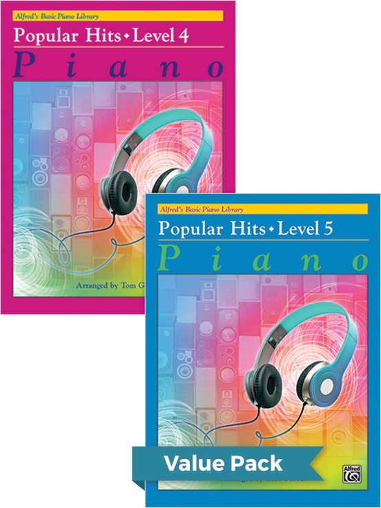 Alfred's Basic Piano Library: Popular Hits, Levels 4 & 5