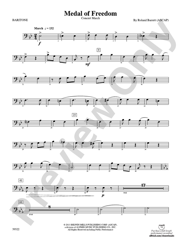 Medal of Freedom: Baritone B.C.