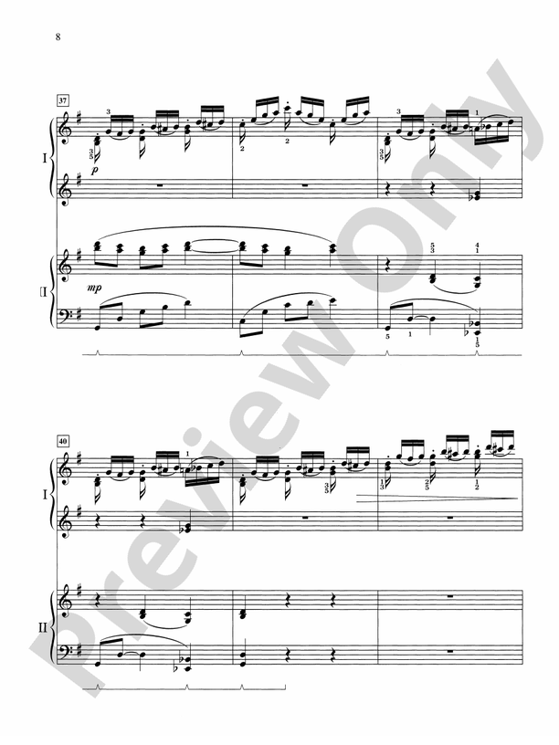 Concertante in G Major: In Three Movements for Solo Piano with Piano Accompaniment - Piano Duo (2 Pianos, 4 Hands)