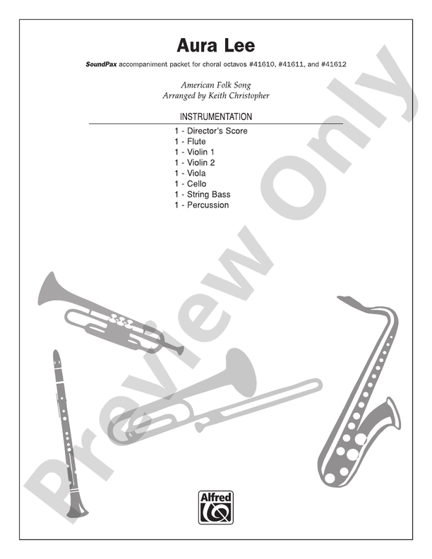 Aura Lee: - Digital Sheet Music Download